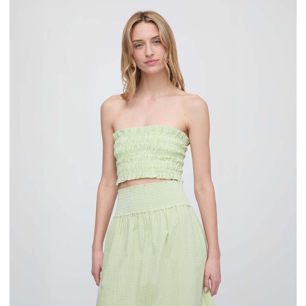 Hill House Home The June Nap Top - Lime Gingham Size SLime Gingham / S